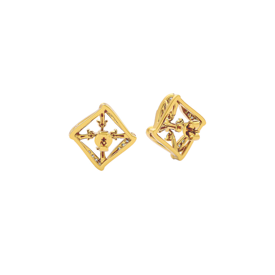 Lite Luxe Diamond Earrings 18 KT / Yellow Gold