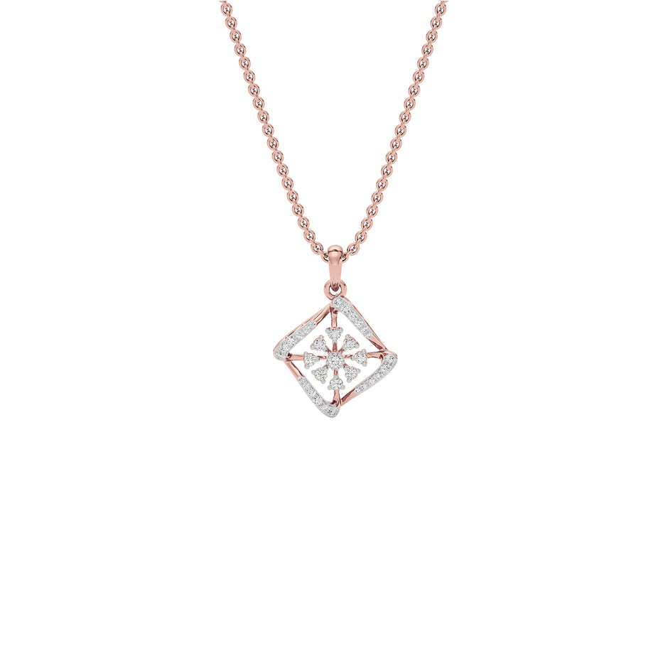 Lite Luxe Diamond Pendant 18 KT / Rose Gold