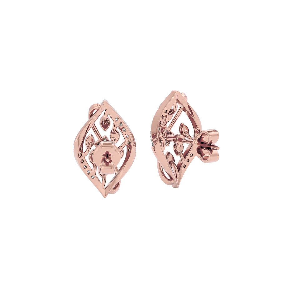 Periwinkle Diamond Earring 18 KT / Rose Gold