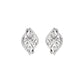 Periwinkle Diamond Earring 18 KT / White Gold