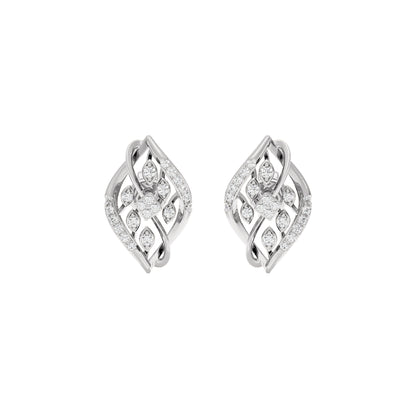 Periwinkle Diamond Earring 18 KT / White Gold