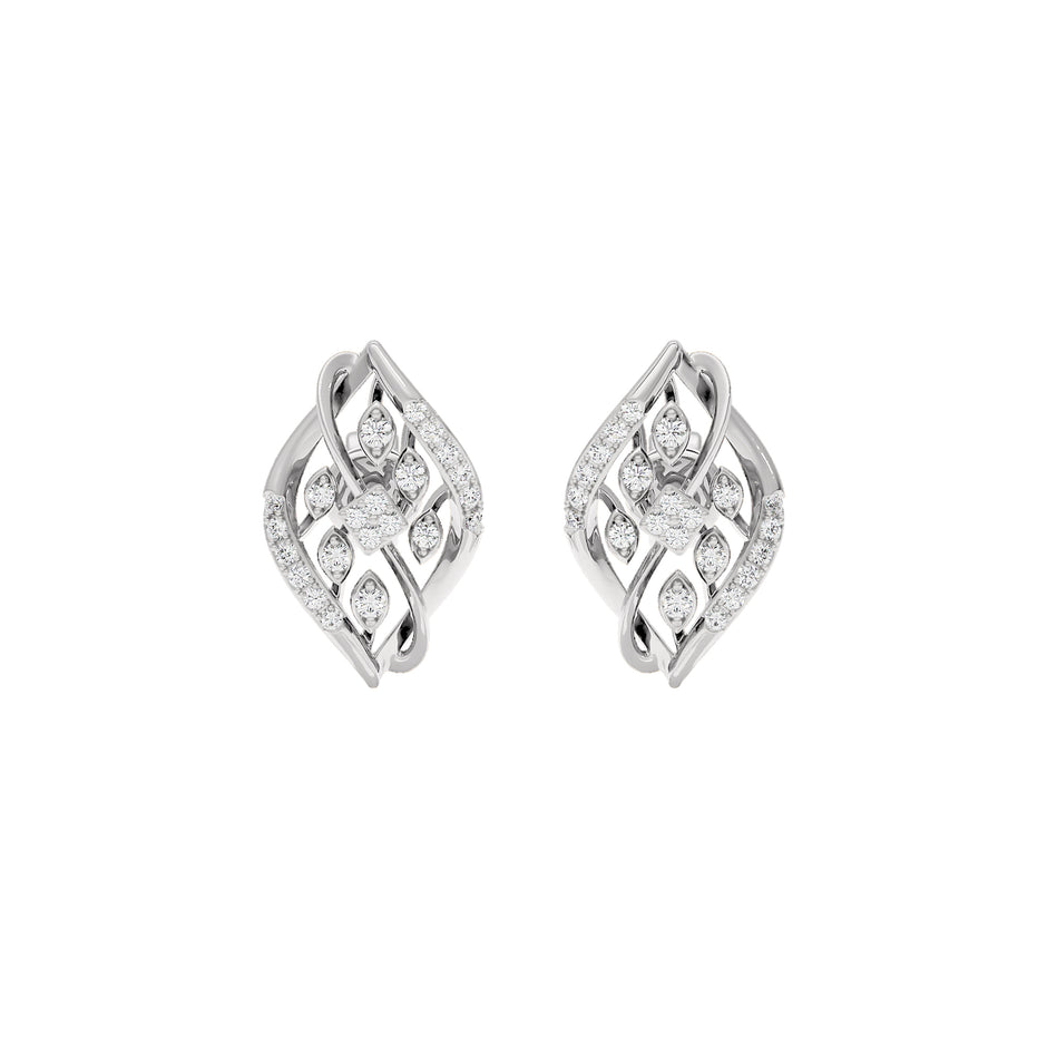 Periwinkle Diamond Earring 18 KT / White Gold