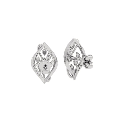 Periwinkle Diamond Earring 18 KT / White Gold