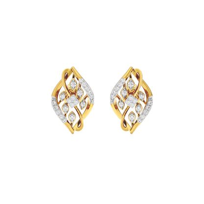 Periwinkle Diamond Earring 18 KT / Yellow Gold