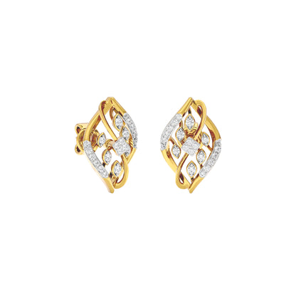 Periwinkle Diamond Earring 18 KT / Yellow Gold