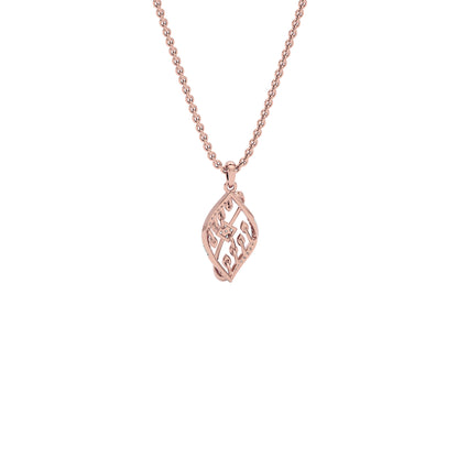Periwinkle Diamond Pendant 18 KT / Rose Gold