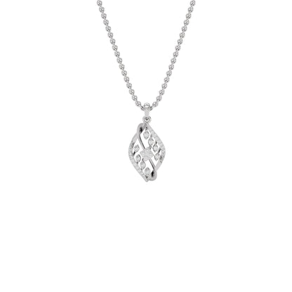 Periwinkle Diamond Pendant 18 KT / White Gold