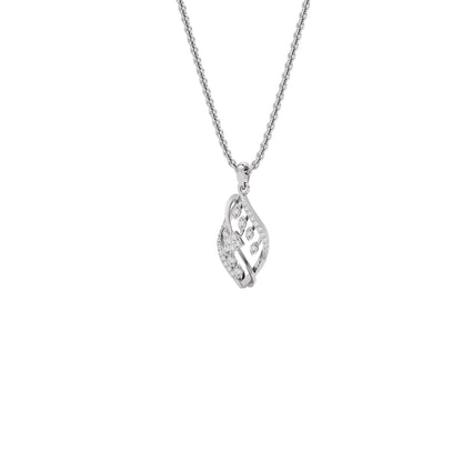 Periwinkle Diamond Pendant 18 KT / White Gold