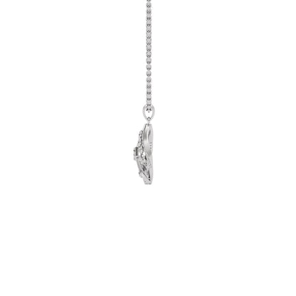 Periwinkle Diamond Pendant 18 KT / White Gold