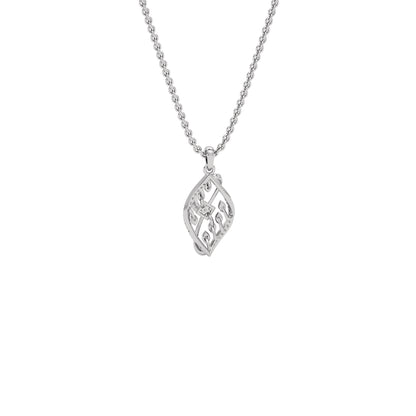 Periwinkle Diamond Pendant 18 KT / White Gold