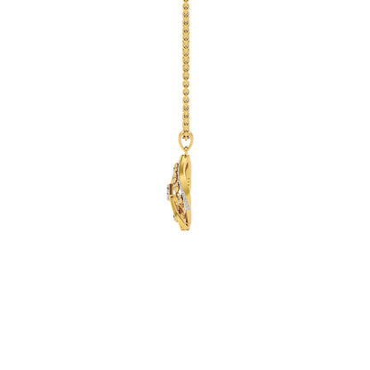 Periwinkle Diamond Pendant 18 KT / Yellow Gold
