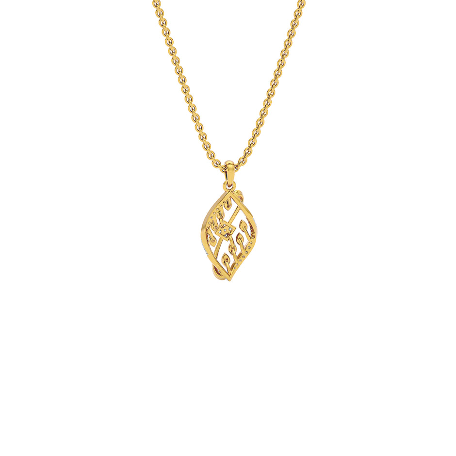 Periwinkle Diamond Pendant 18 KT / Yellow Gold