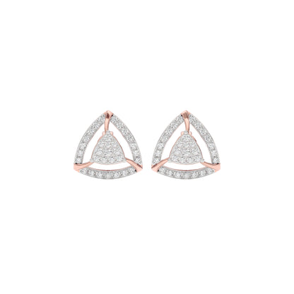 Opulent Angle Diamond Earrings 18 KT / Rose Gold