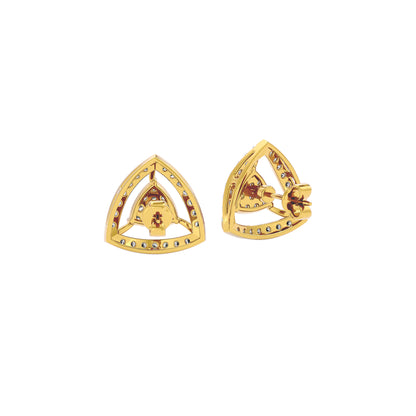 Opulent Angle Diamond Earrings 18 KT / Yellow Gold