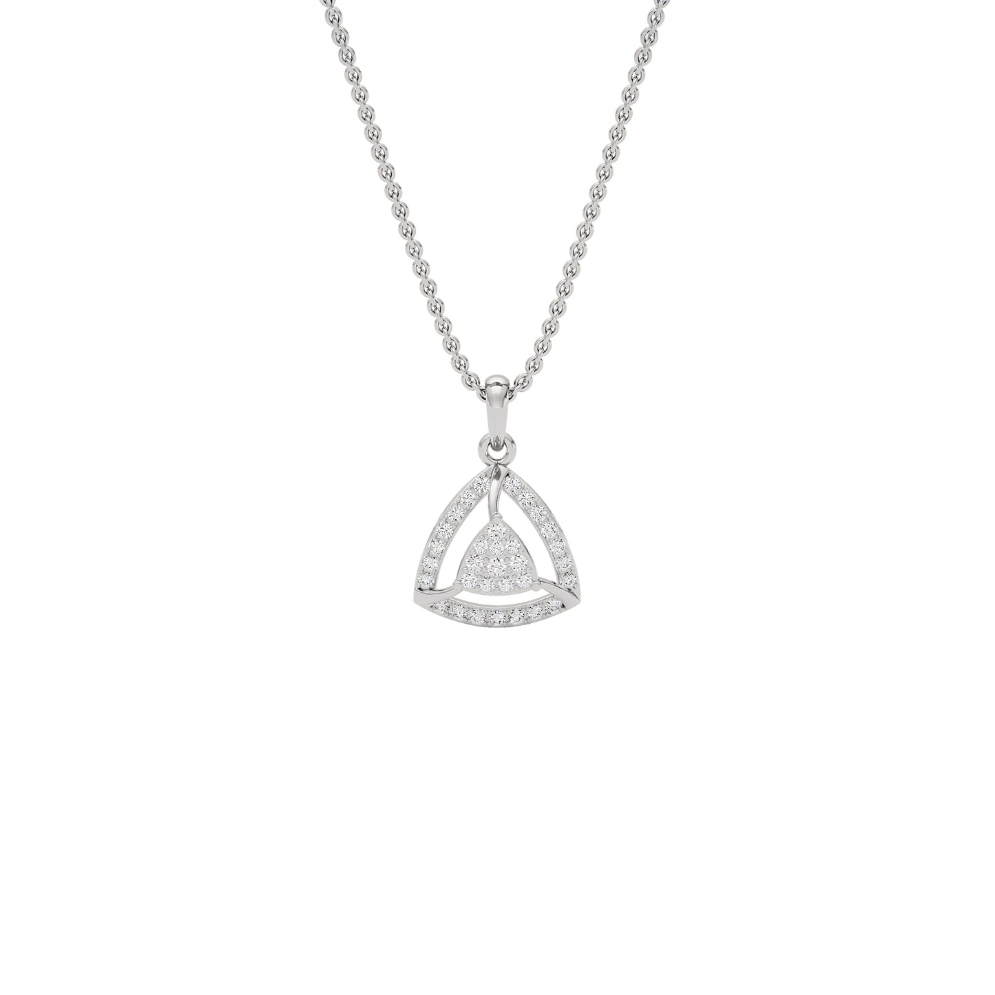 Opulent Angle Diamond Pendant