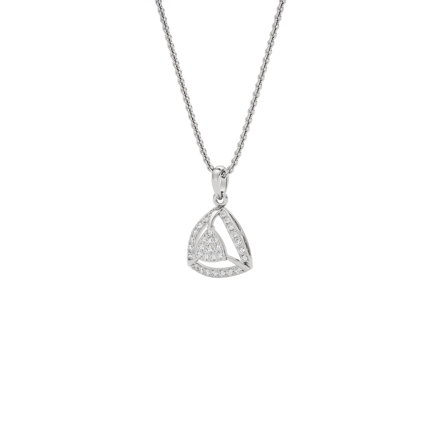 Opulent Angle Diamond Pendant