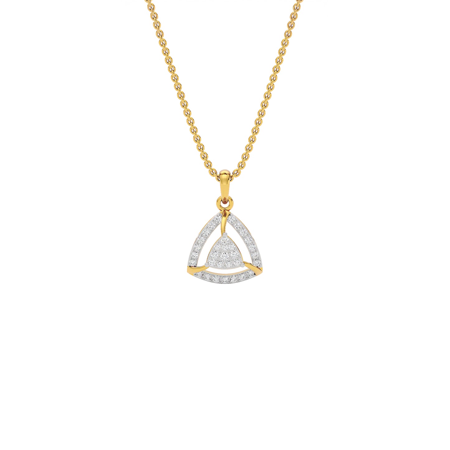 Opulent Angle Diamond Pendant