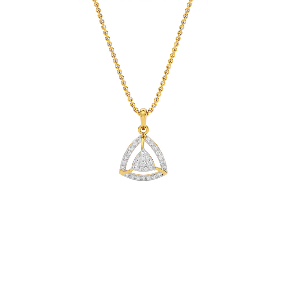 Opulent Angle Diamond Pendant