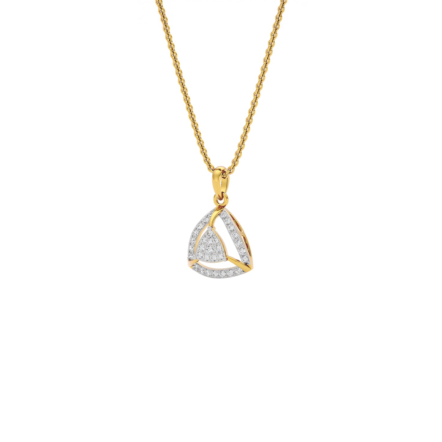 Opulent Angle Diamond Pendant