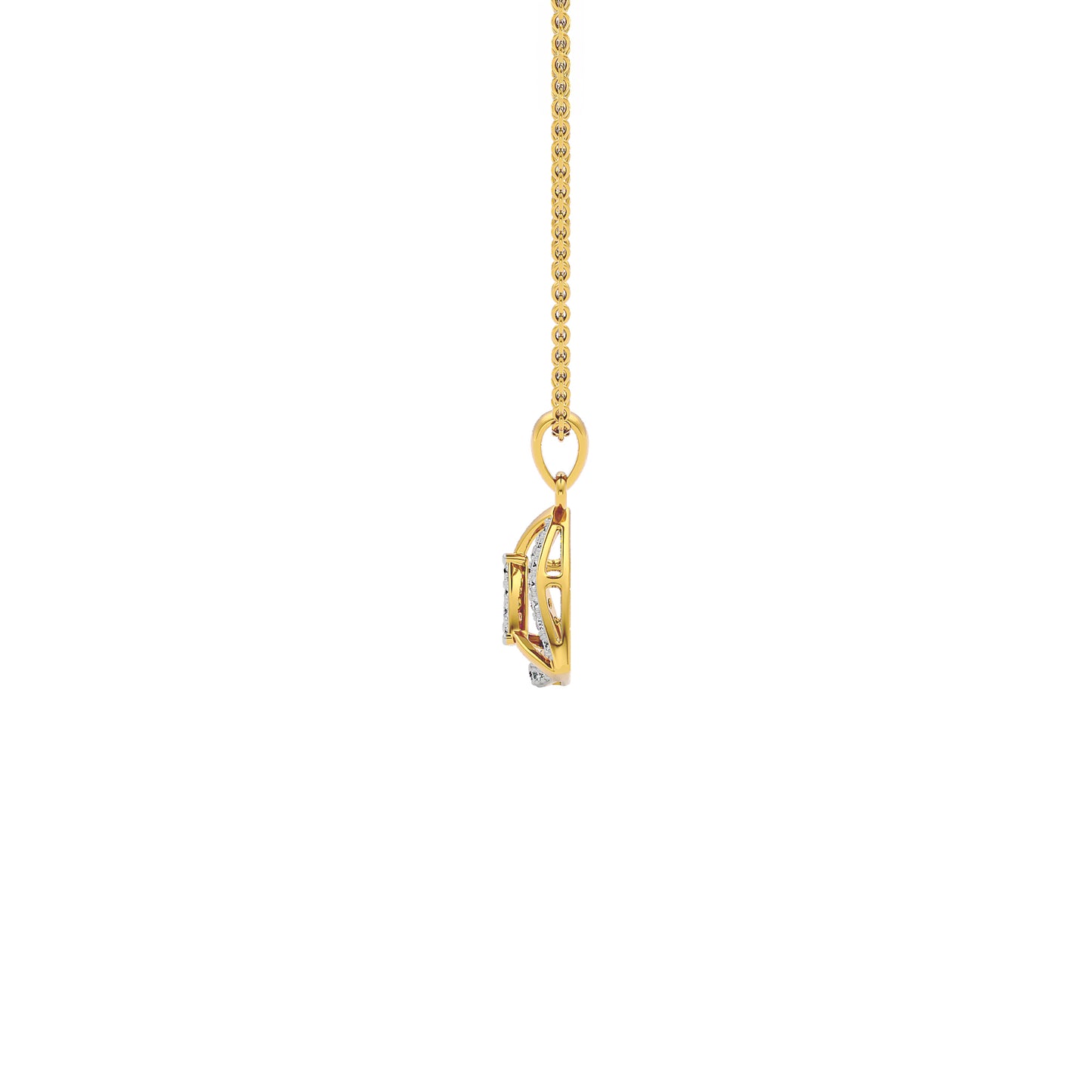 Opulent Angle Diamond Pendant