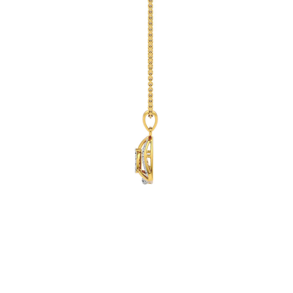 Opulent Angle Diamond Pendant