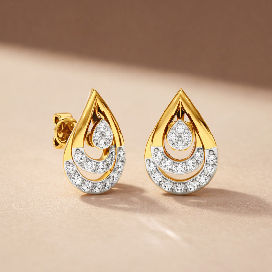 Phyllo Diamond Earrings