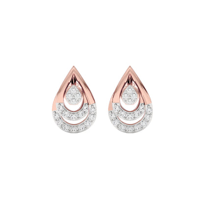 Phyllo Diamond Earrings 18 KT / Rose Gold