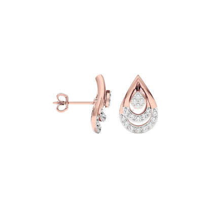 Phyllo Diamond Earrings 18 KT / Rose Gold