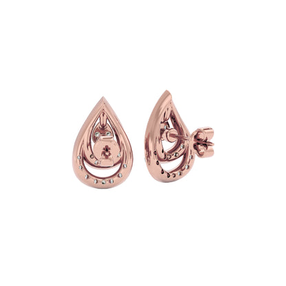 Phyllo Diamond Earrings 18 KT / Rose Gold