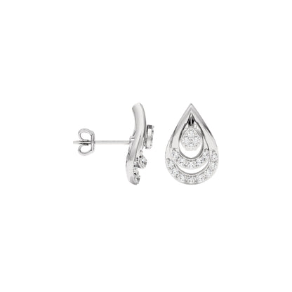 Phyllo Diamond Earrings 18 KT / White Gold