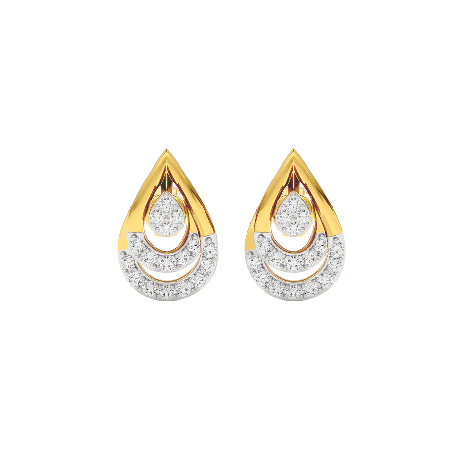 Phyllo Diamond Earrings 18 KT / Yellow Gold