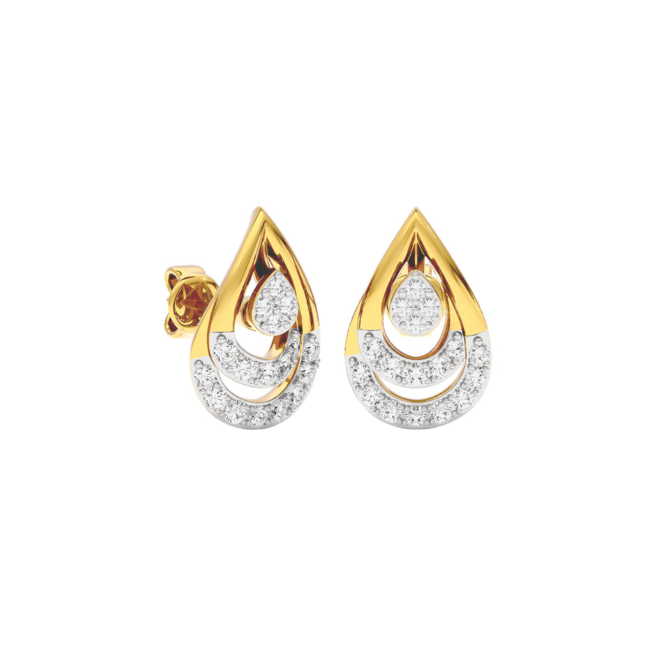 Phyllo Diamond Earrings 18 KT / Yellow Gold