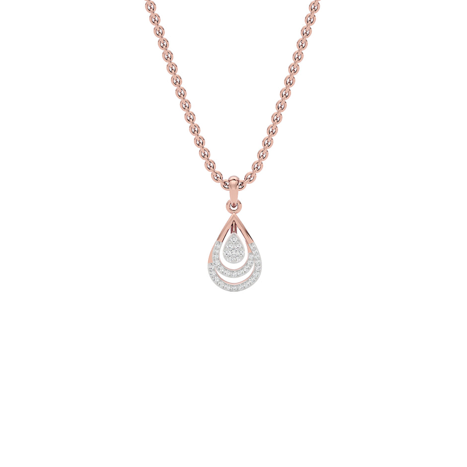 Phyllo Diamond Pendant 18 KT / Rose Gold