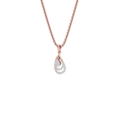 Phyllo Diamond Pendant 18 KT / Rose Gold