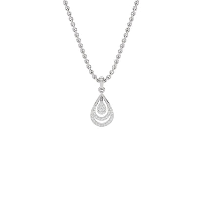 Phyllo Diamond Pendant 18 KT / White Gold