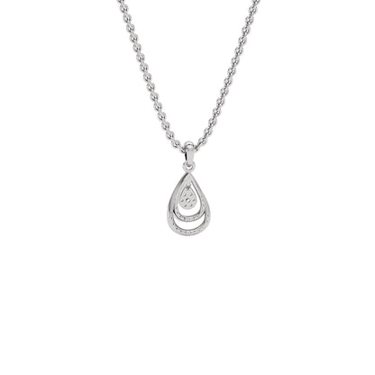 Phyllo Diamond Pendant 18 KT / White Gold