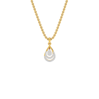 Phyllo Diamond Pendant 18 KT / Yellow Gold