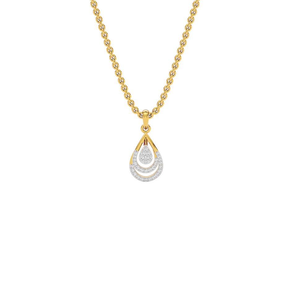 Phyllo Diamond Pendant 18 KT / Yellow Gold
