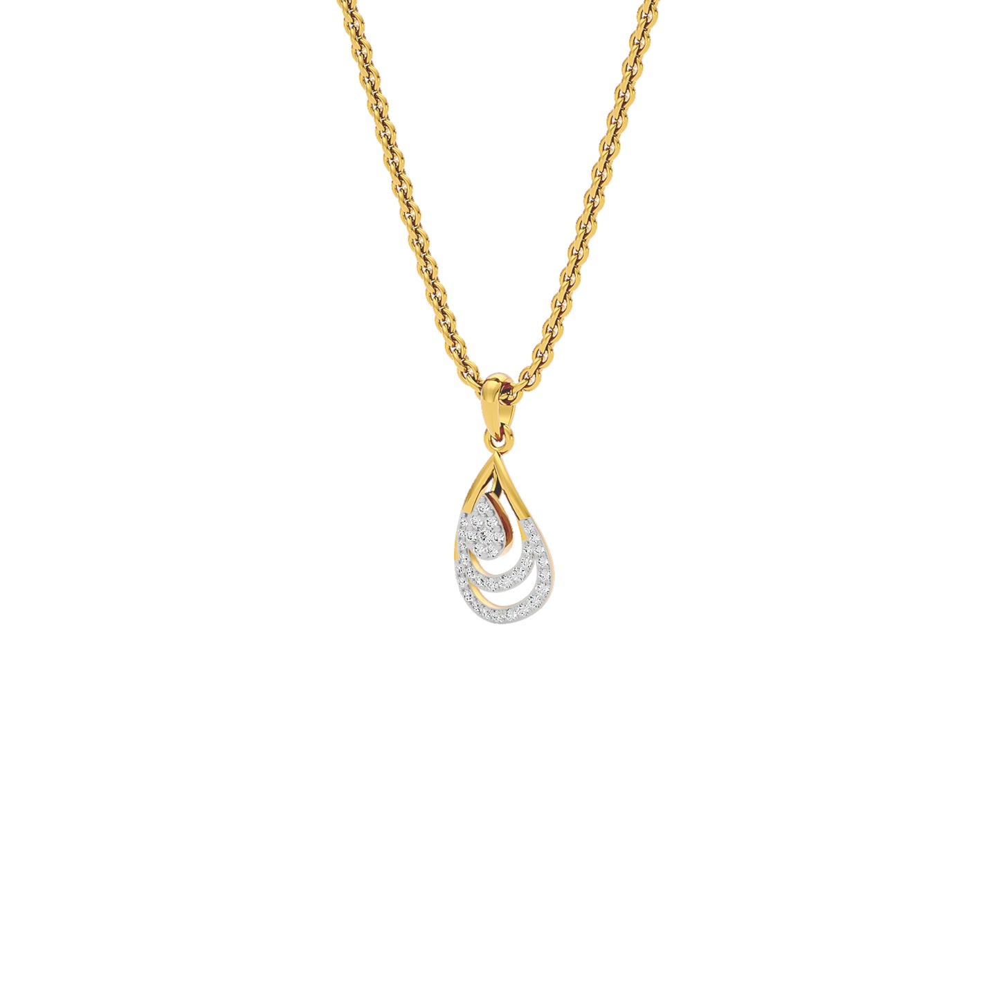 Phyllo Diamond Pendant 18 KT / Yellow Gold