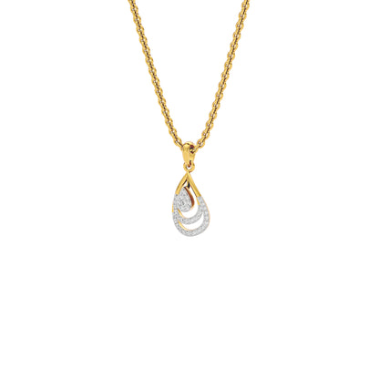 Phyllo Diamond Pendant 18 KT / Yellow Gold
