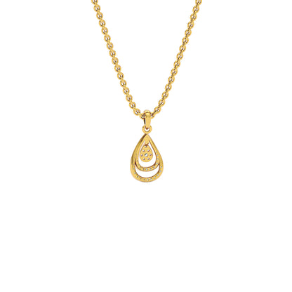 Phyllo Diamond Pendant 18 KT / Yellow Gold