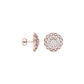 Mandala Diamond Earrings 18 KT / Rose Gold