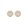 Mandala Diamond Earrings 18 KT / Yellow Gold