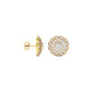 Mandala Diamond Earrings 18 KT / Yellow Gold