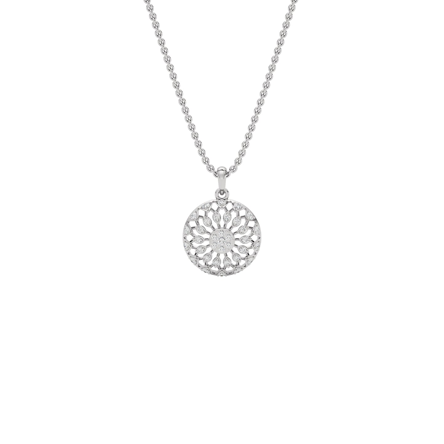 Mandala Diamond Pendant