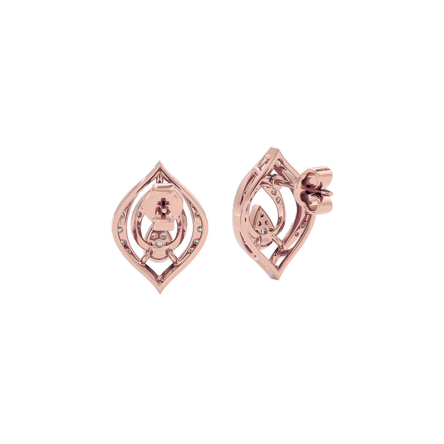Lyanne Diamond Earrings 18 KT / Rose Gold