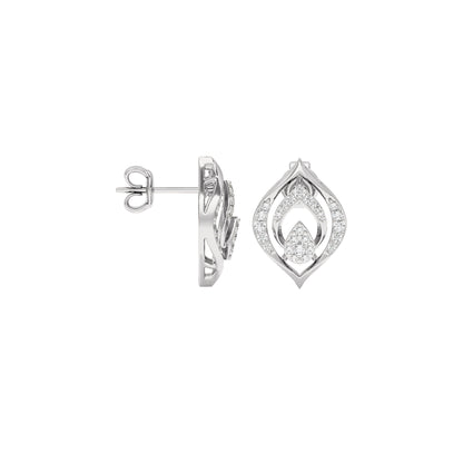 Lyanne Diamond Earrings 18 KT / White Gold