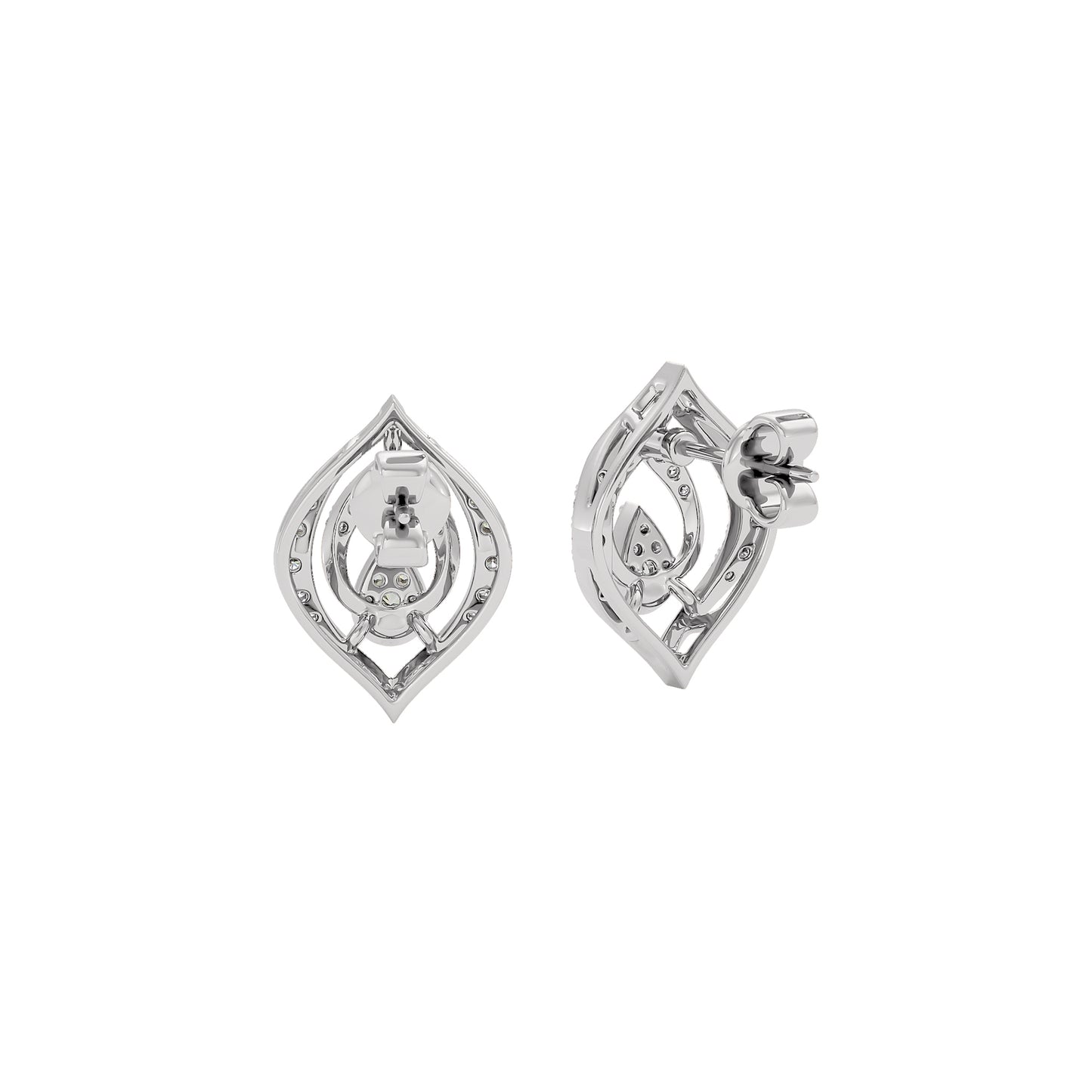 Lyanne Diamond Earrings 18 KT / White Gold