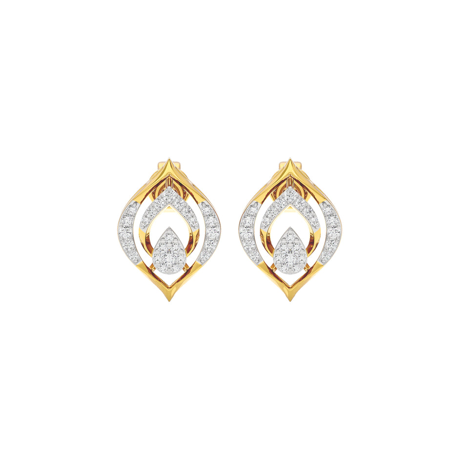 Lyanne Diamond Earrings 18 KT / Yellow Gold