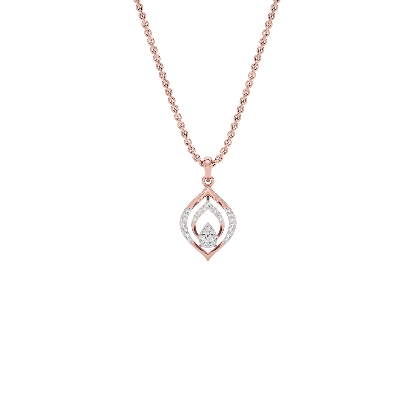 Lyanne Diamond Pendant 18 KT / Rose Gold